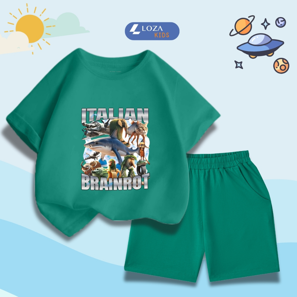Bộ đồ bé trai in ITALIAN BRAINROT -  Loza Kids SB382_thumbnail_9