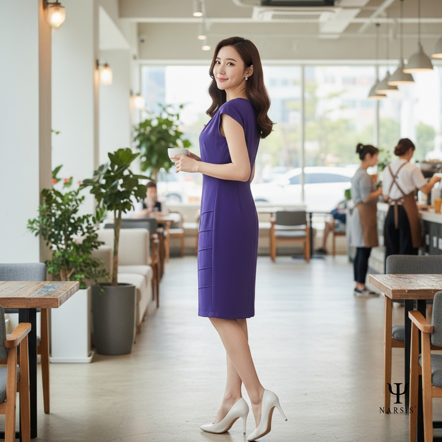 VÁY NỮ NEW1264 NARSIS CHẤT LIỆU THOÁNG MÁT, DỄ CHỊU, THOẢI MÁI CẢ NGÀY, DỄ VẬN ĐỘNG_thumbnail_2