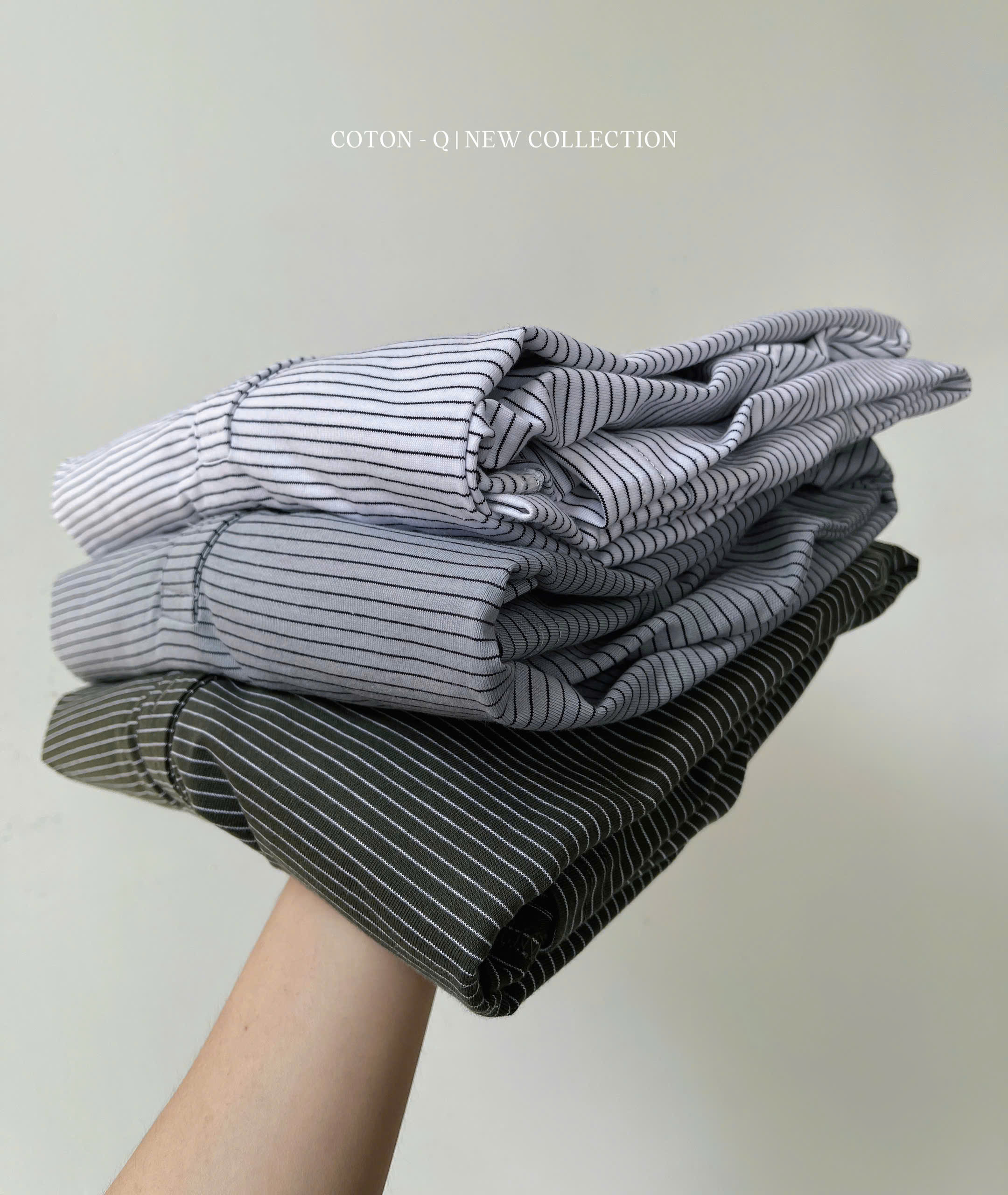 Set áo sọc + quần đùi ( SỌC XÁM )_thumbnail_3