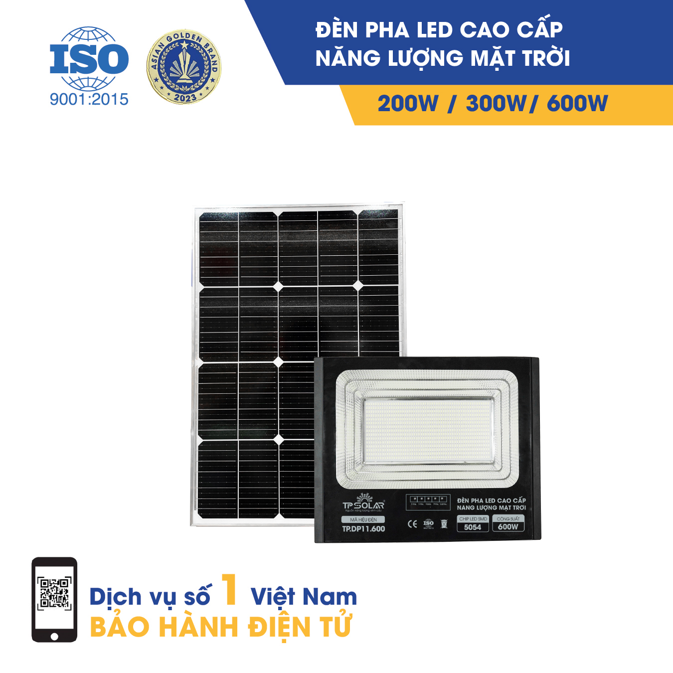 Đèn pha 1 chóa bản nâng cấp led 5054 năng lượng mặt trời TP.DP11_thumbnail_6