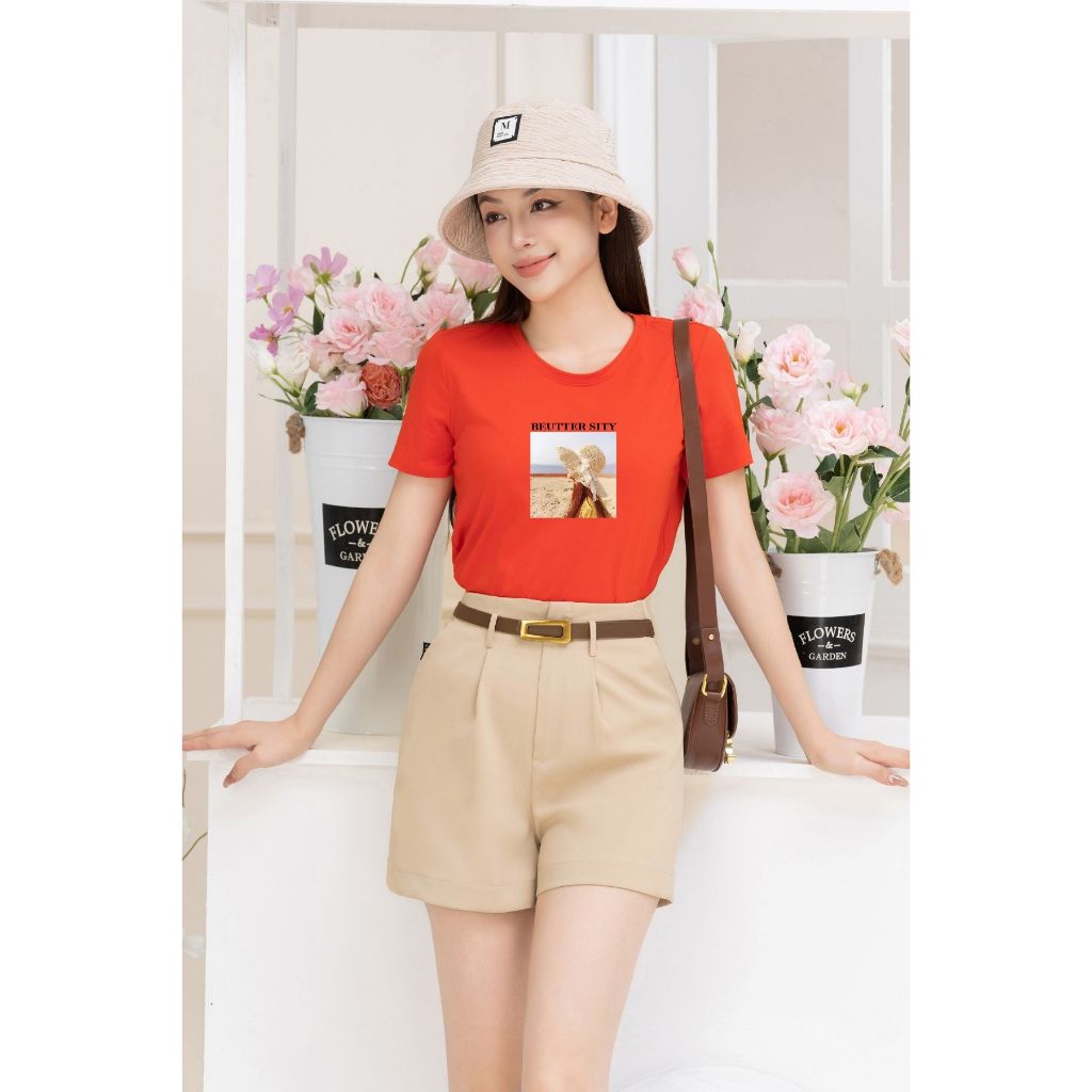 [Form Vừa] Áo phông nữ mùa hè dáng suông vừa chất liệu thun cotton thoáng mát - LOZA G0134_thumbnail_4