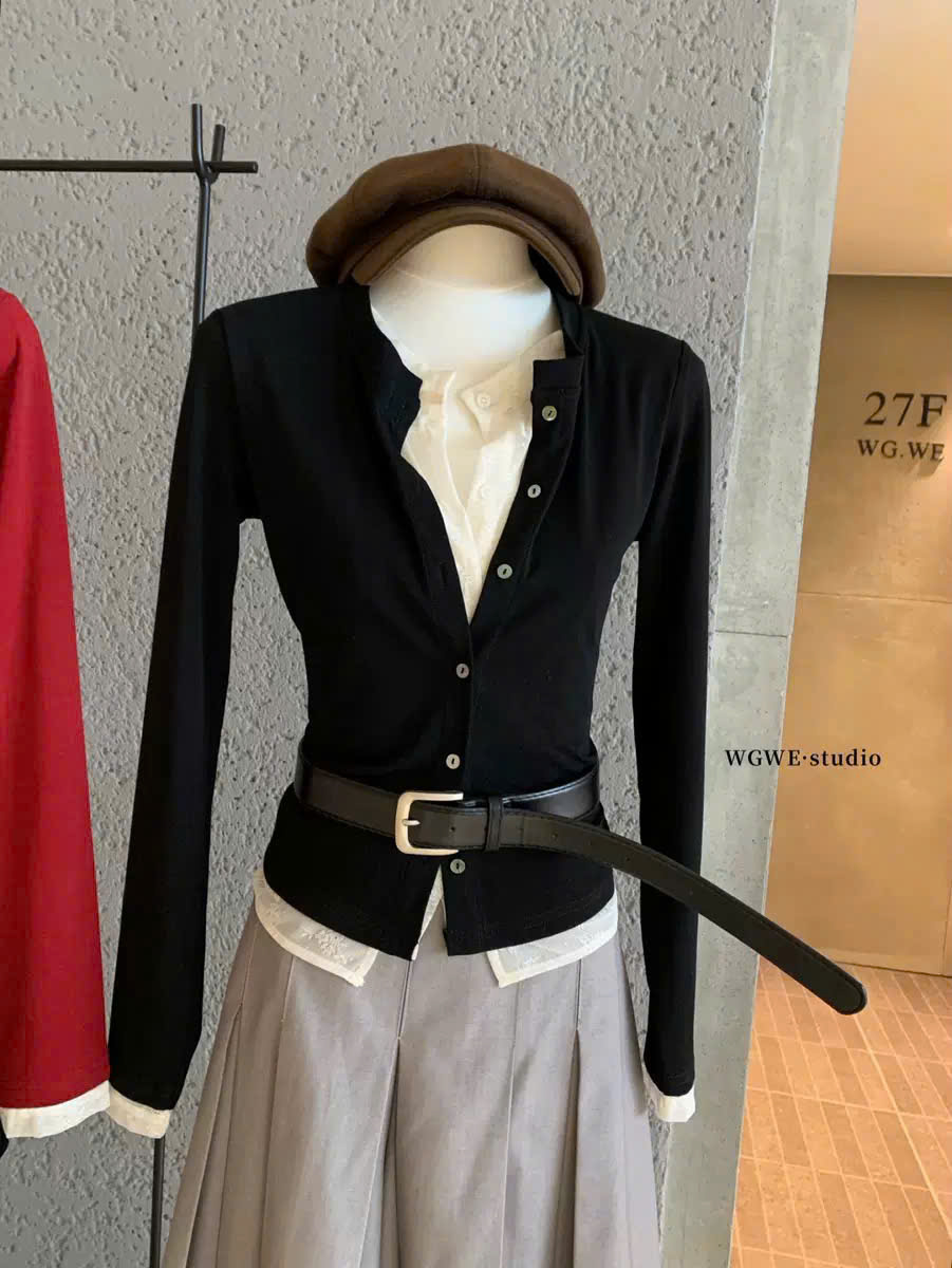 Áo tay dài phối ren đen_thumbnail_8