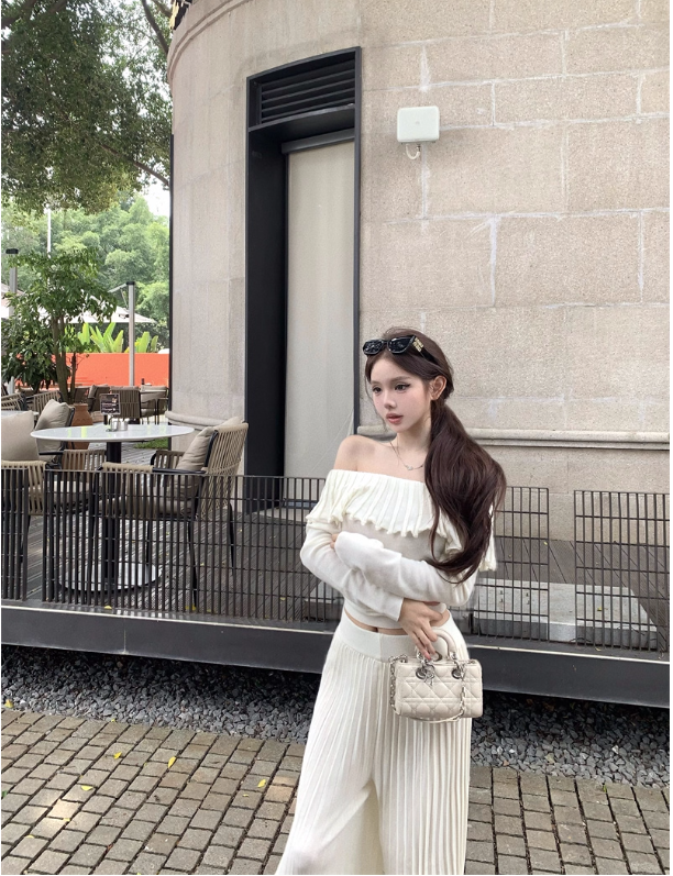 Áo Len Trễ Vai Thanh Lịch – Set Dài Nữ Tính_thumbnail_5