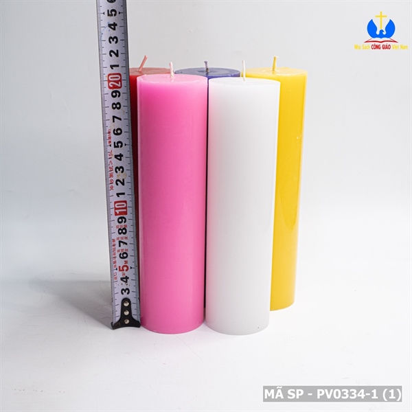 Nến trụ màu trắng 20cm Vivian_thumbnail_1