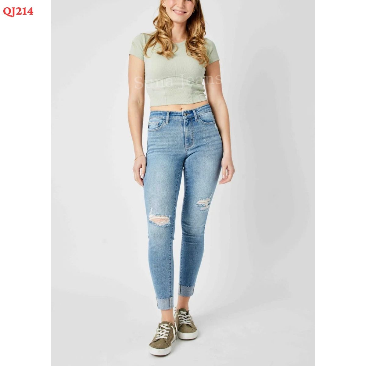 QJ214- QUẦN JEANS SKINNY RÁCH_thumbnail_1