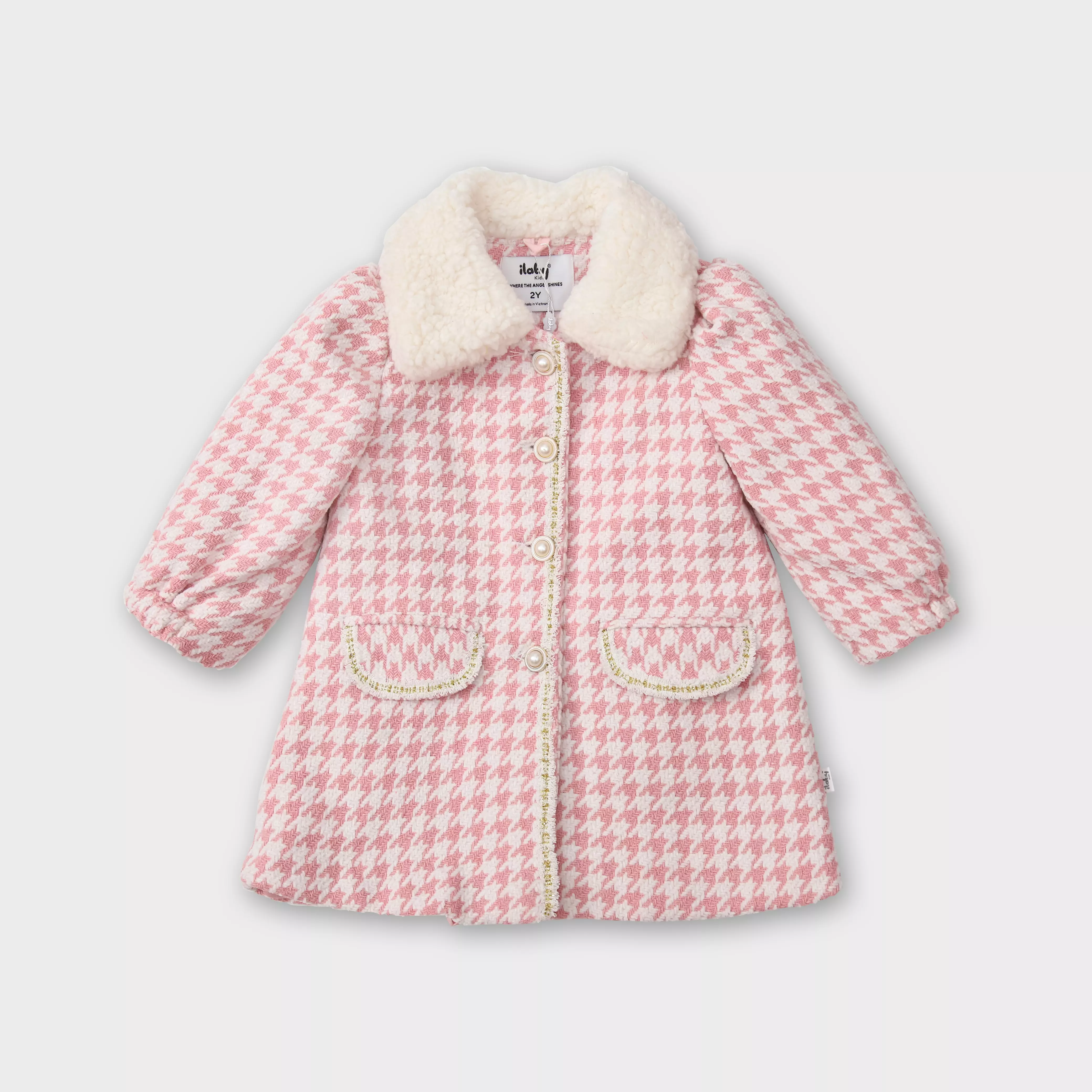 Áo khoác phối viền cổ lông_thumbnail_0