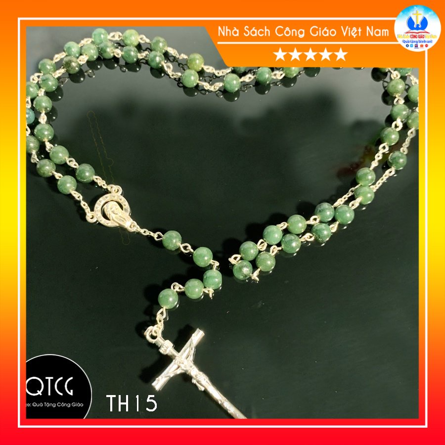 Vòng Mân Côi - Tràng Hạt 50 - Mẫu TH15 cho nam nữ - Quà tặng Công Giáo tinh tế, ý nghĩa_thumbnail_0