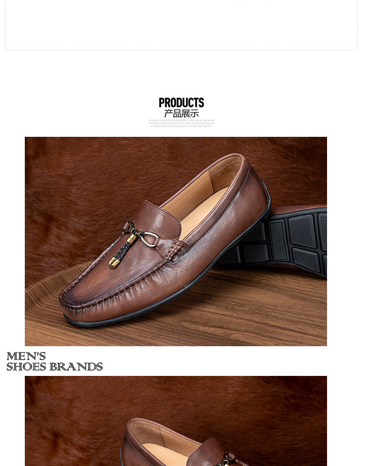 Giày Da Nam Tua Rua Beanie Giày Nam Lớp Đầu Tiên Da Bò Cho Nữ Giày Da Mềm Đế Mềm Giày Slip-on Nam Thoải Mái Và Đa Năng_thumbnail_2