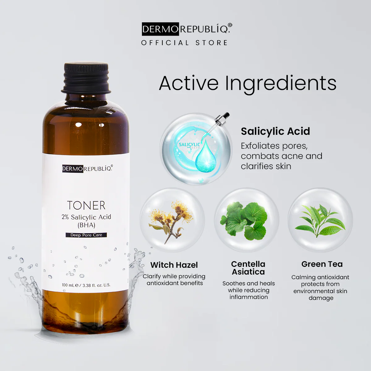 Dermorepubliq TONER 2% Salicylic Acid (BHA) Deep Pore Care 100ml