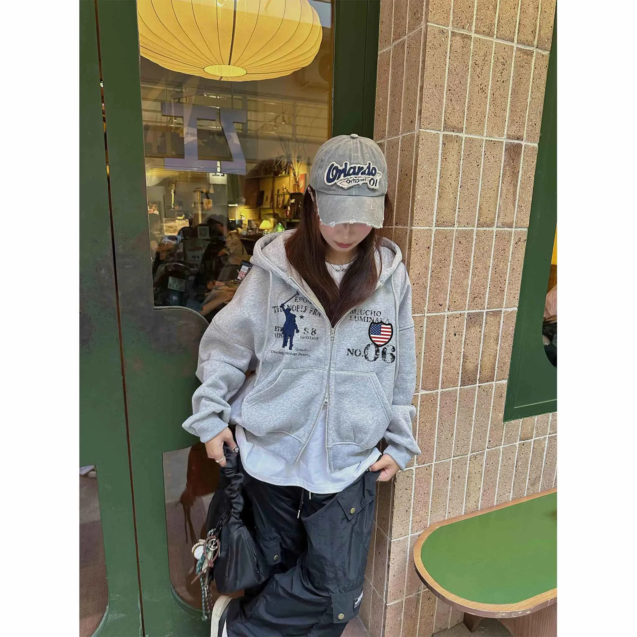 Áo hoodie zip form boxy unisex 2580 Miucho chất vải nỉ bông cao cấp thoáng mát có nón_thumbnail_5