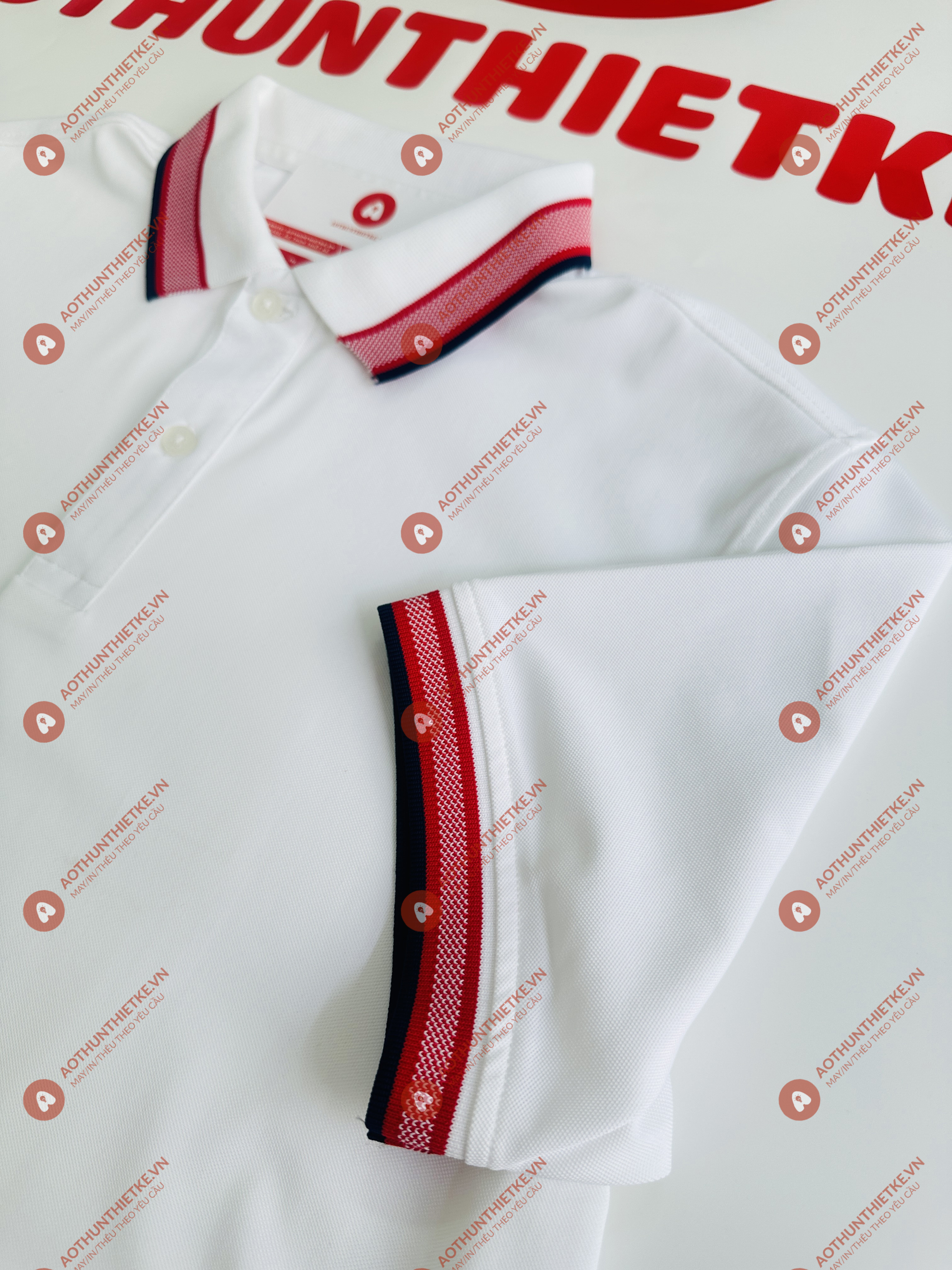 Áo Đồng Phục Polo Caro Trắng_thumbnail_2