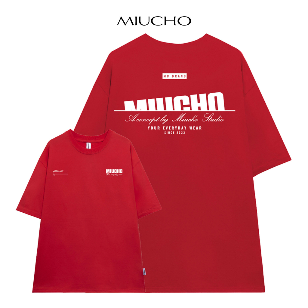 Áo thun nam form rộng ATD270 Miucho Man cotton cổ tròn in typography_thumbnail_2