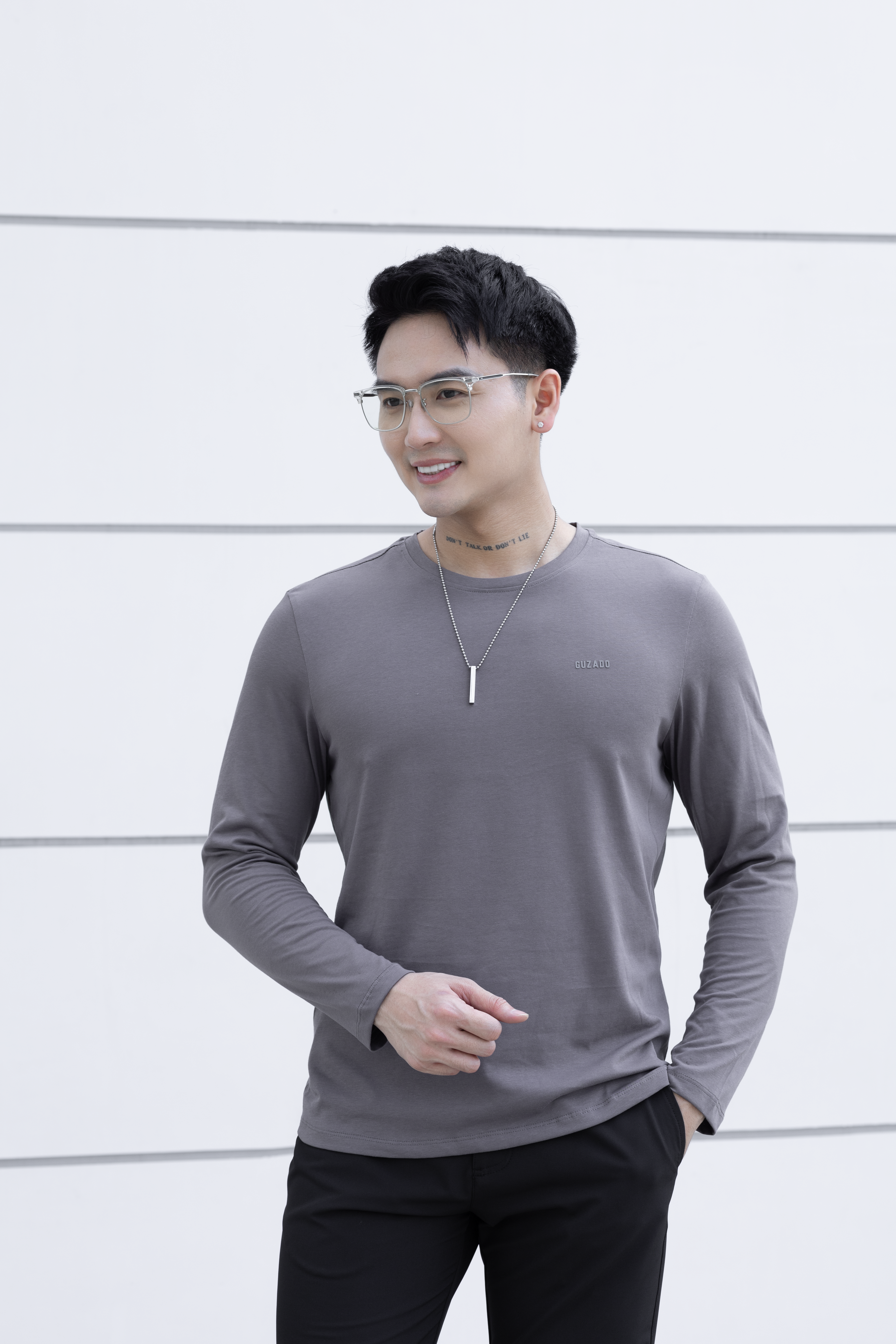 Áo Dài Tay GUZADO Cotton CVC GDT03_thumbnail_25