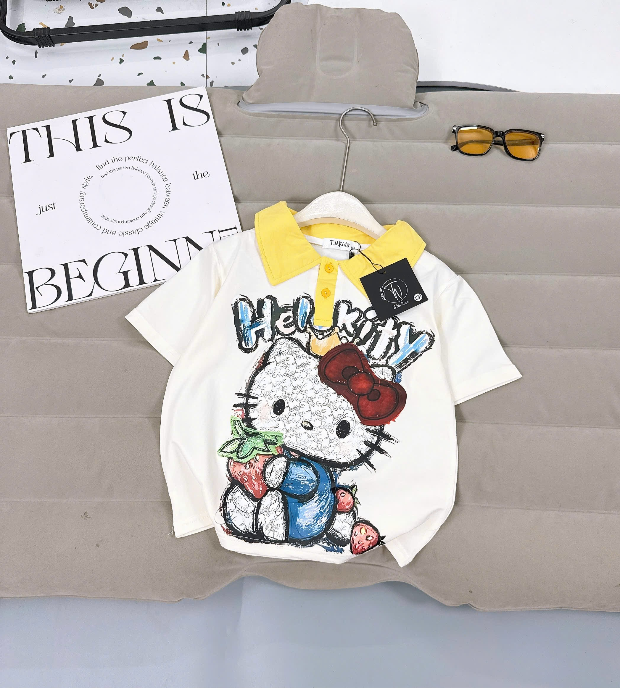 [A46] Áo lẻ Hello kitty có cổ_thumbnail_1