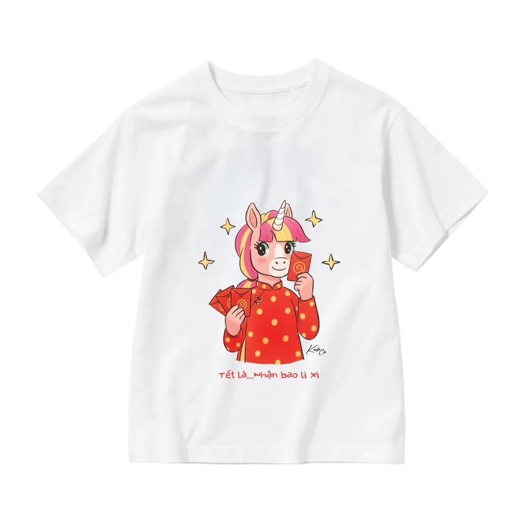 Áo thun bé trai bé gái Kado chất vải cotton cao cấp thoáng mát Tuổi Ngọ in artwork 2860_thumbnail_0