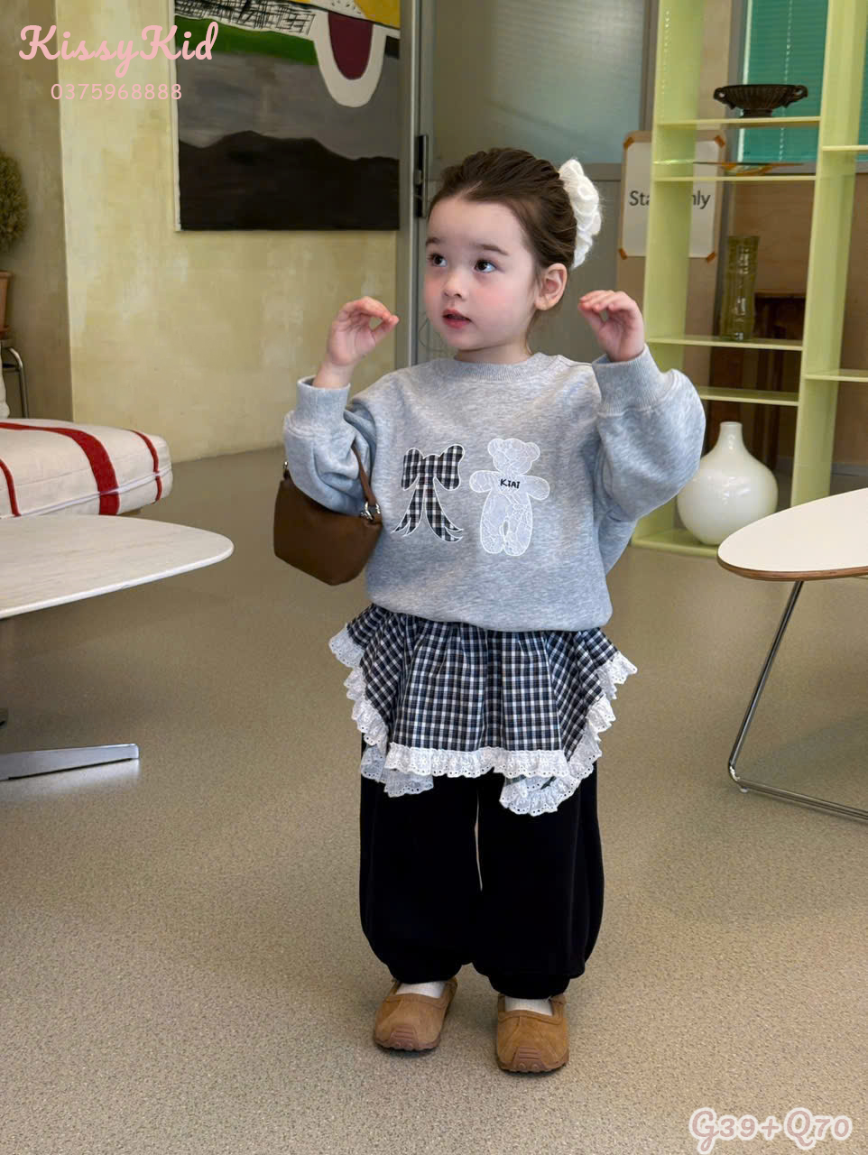 (G39) Áo nỉ họa tiết gấu màu xám Kiai_thumbnail_0