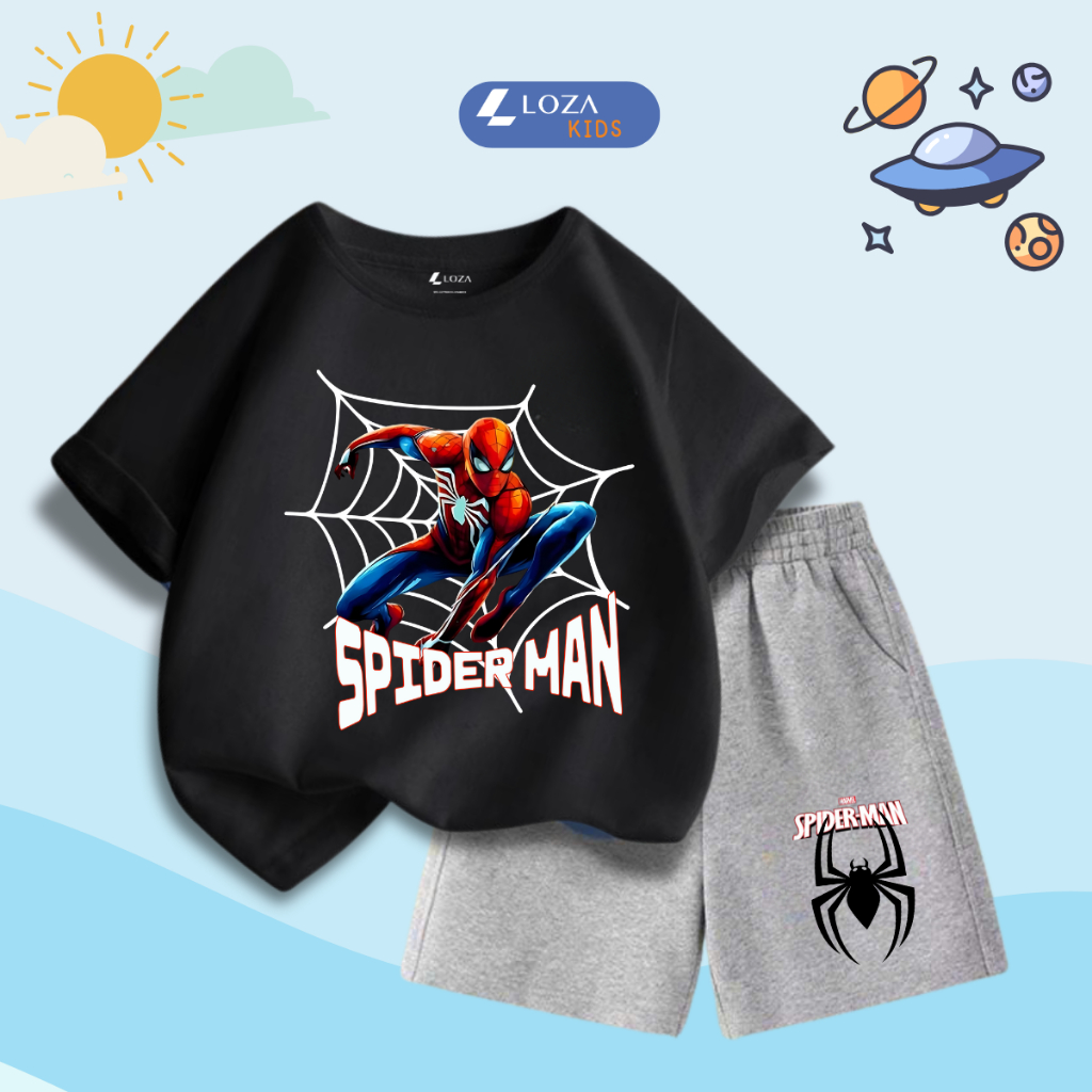 Bộ đồ bé trai in hình 'Mavel - Spiderman' - Loza Kids SB335_thumbnail_14
