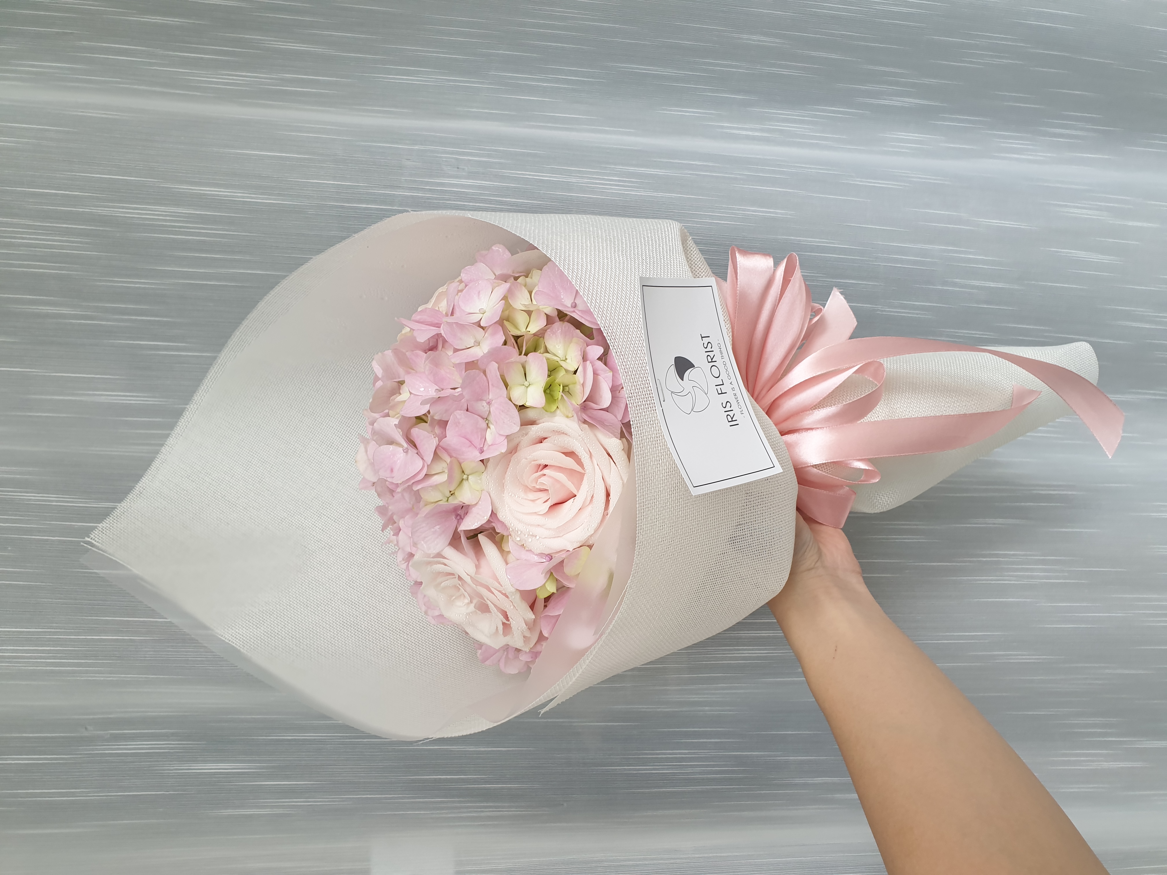 Tú cầu hồng mix