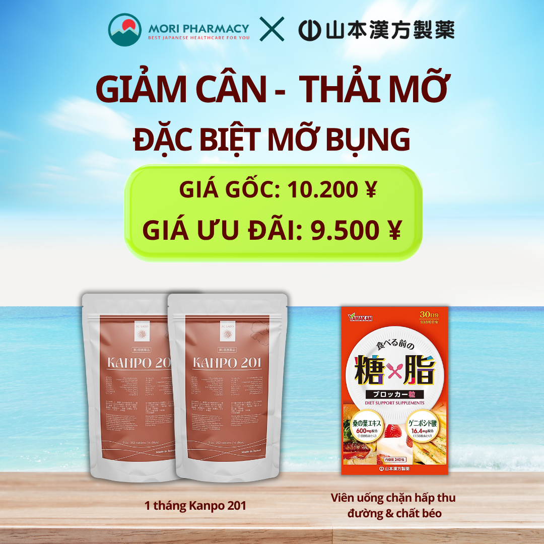 Combo Giảm cân - Thải mỡ- Ngăn hấp thu chất béo & đường