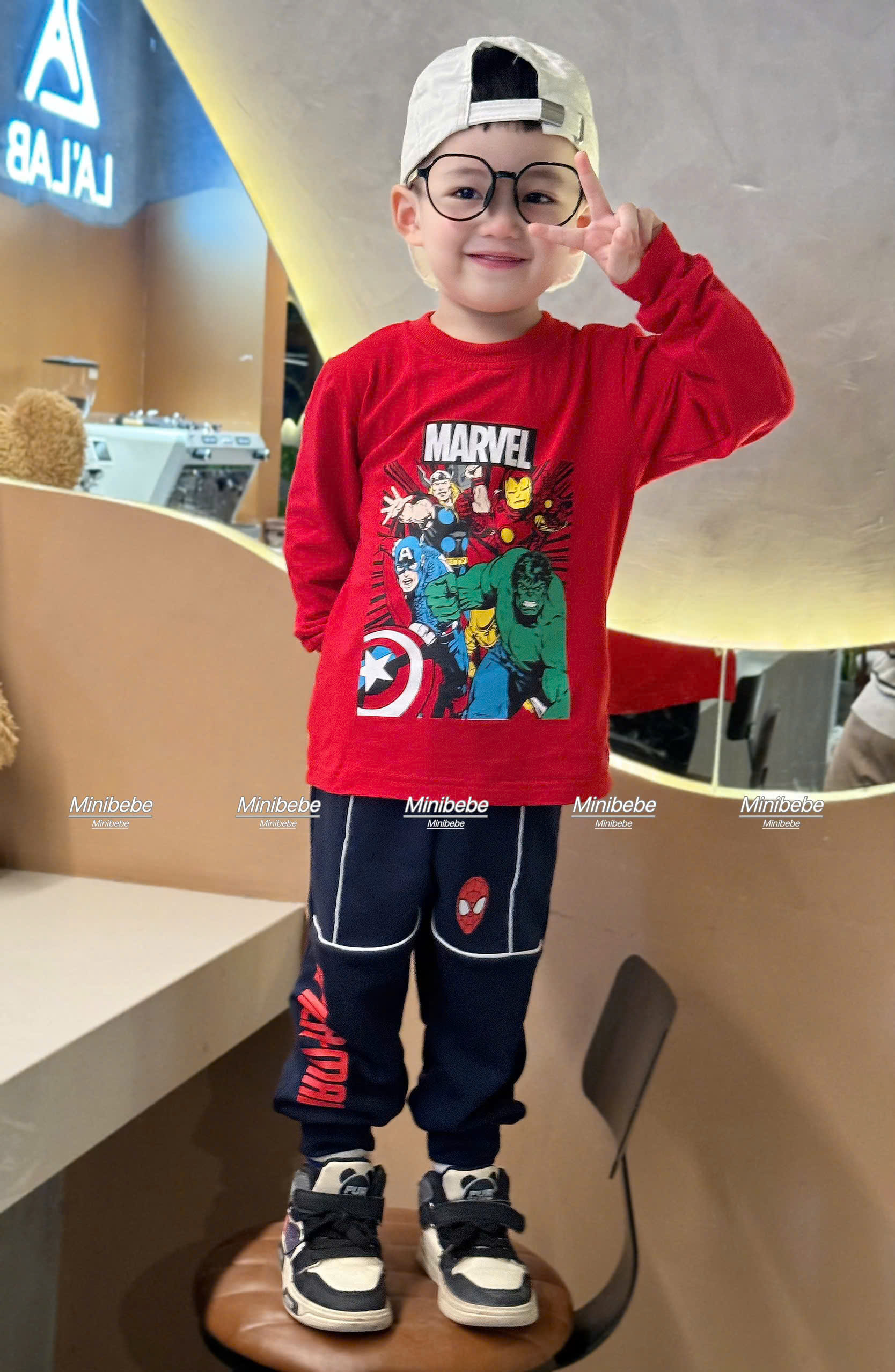 K38 BỘ DÀI ÁO ĐỎ MARVEL - A210.427