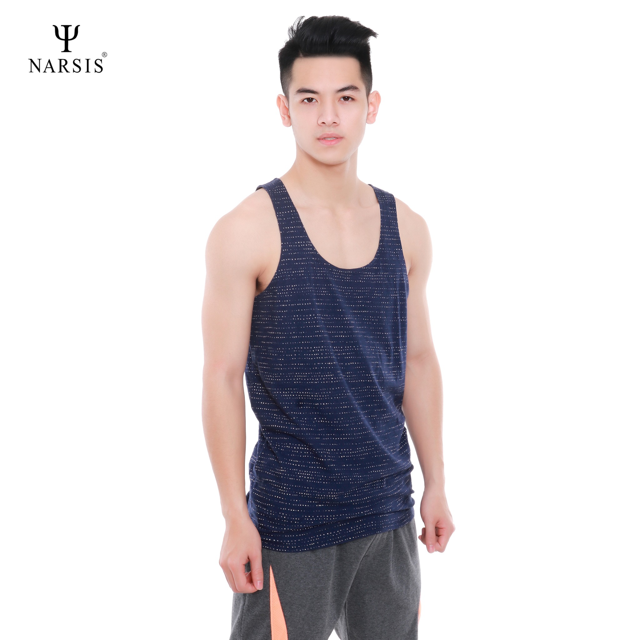 ÁO MAY Ô NAM D8089 NARSIS VẢI COTTON MỀM MẠI, CO GIÃN TỐT, VẢI THOẢI MÁI VẬN ĐỘNG, HÚT ẨM TỐT_thumbnail_2