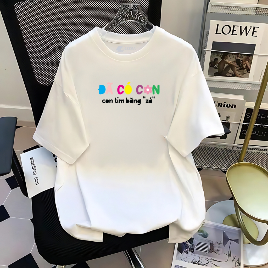 [Form rộng] Áo phông nữ chất liệu cotton co giãn 4 chiều - Áo thun nữ thời trang 𝐋𝐎𝐙𝐀- Mã G0313