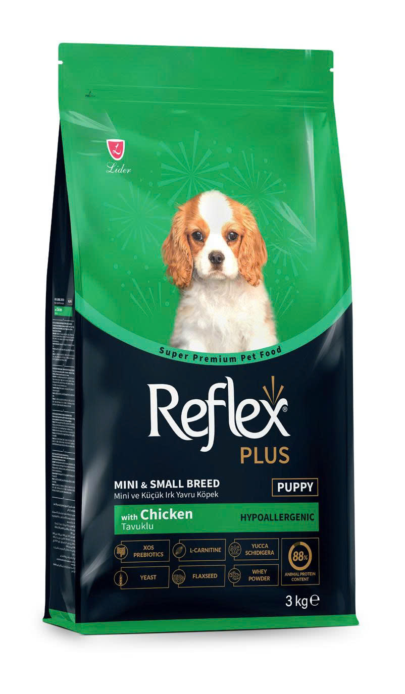 Thức ăn cho chó Reflex Plus Mini & Small Breed Junior Dog Food Chicken (vị thịt gà) 3kg