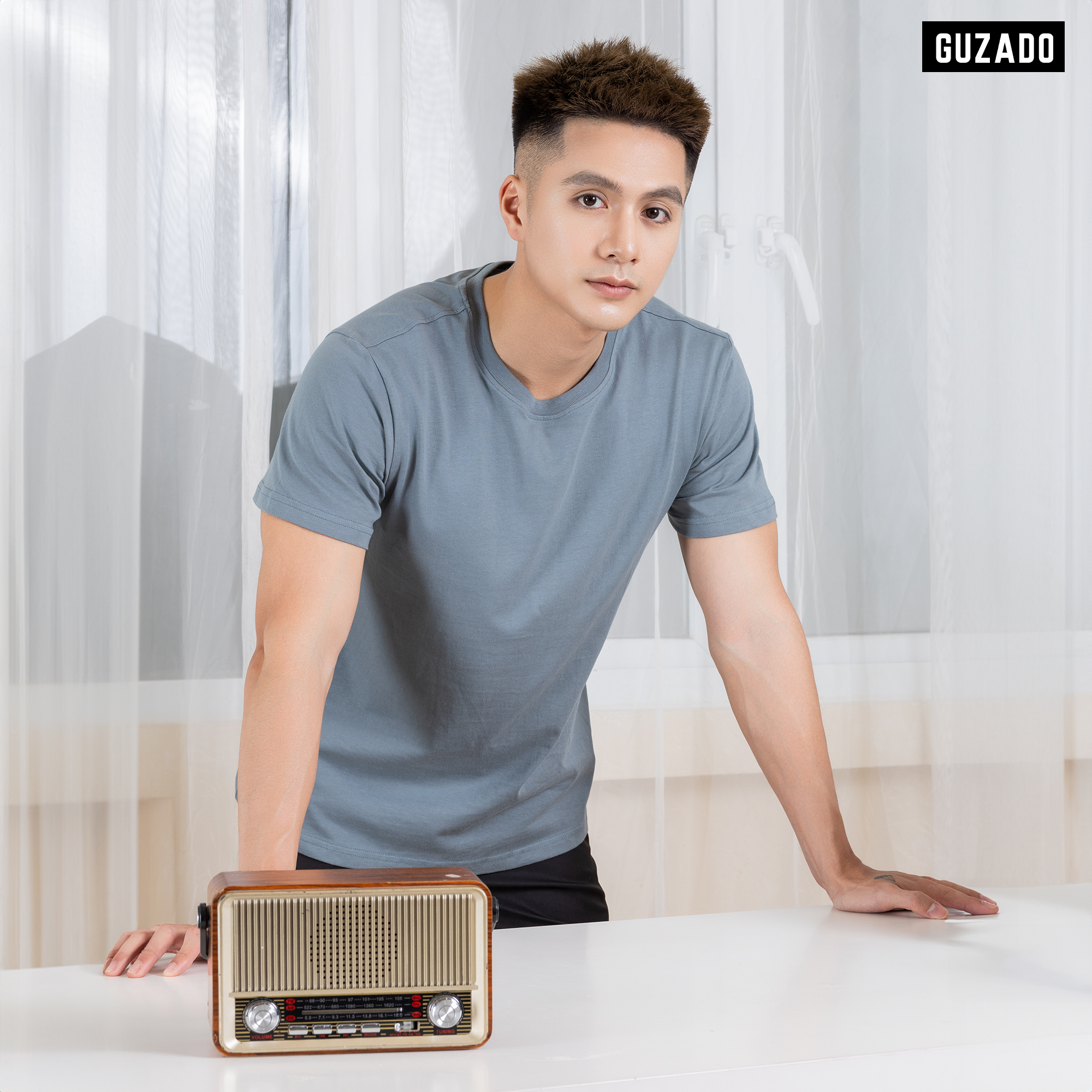 Áo GUZADO Cao Cấp Form Rộng,Vải Cotton Dày Dặn GTS05_thumbnail_11