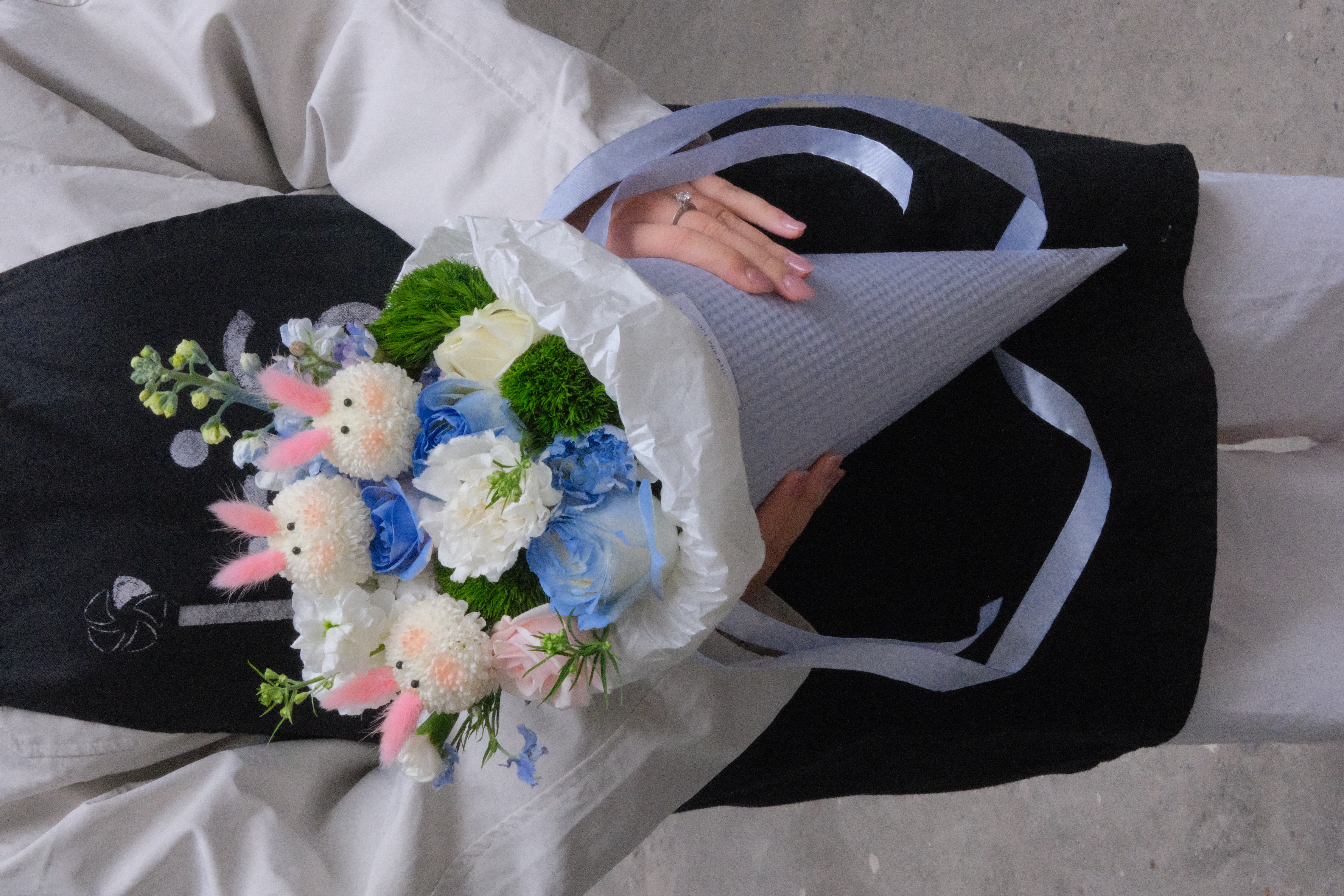 Ốc quế thỏ tone Blue - Size S