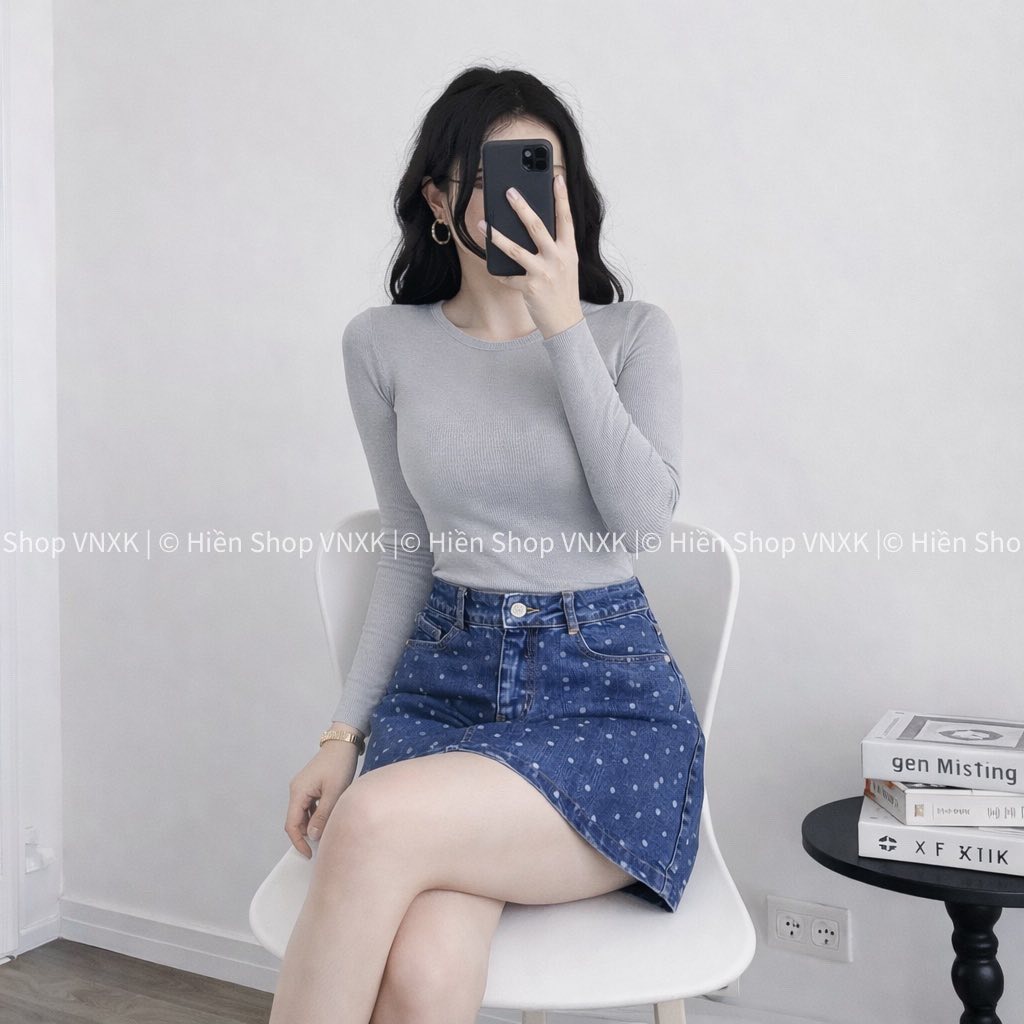 CHÂN VÁY ZARA CHẤM BI