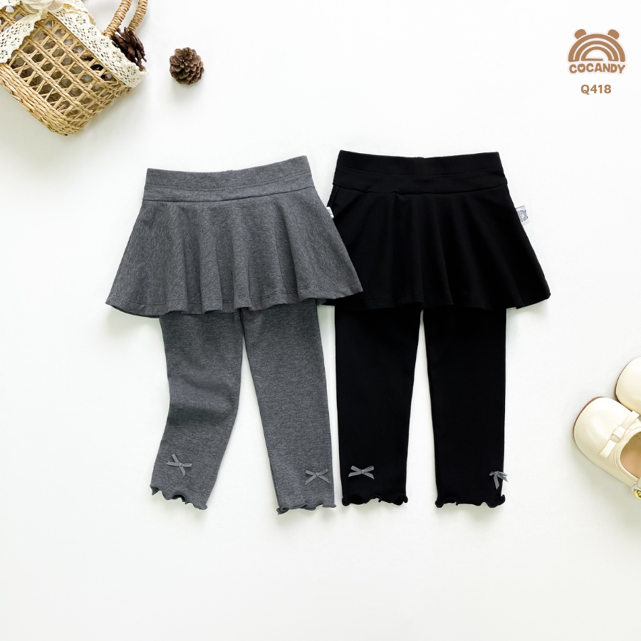 Quần váy legging ĐEN nơ gấu_thumbnail_4