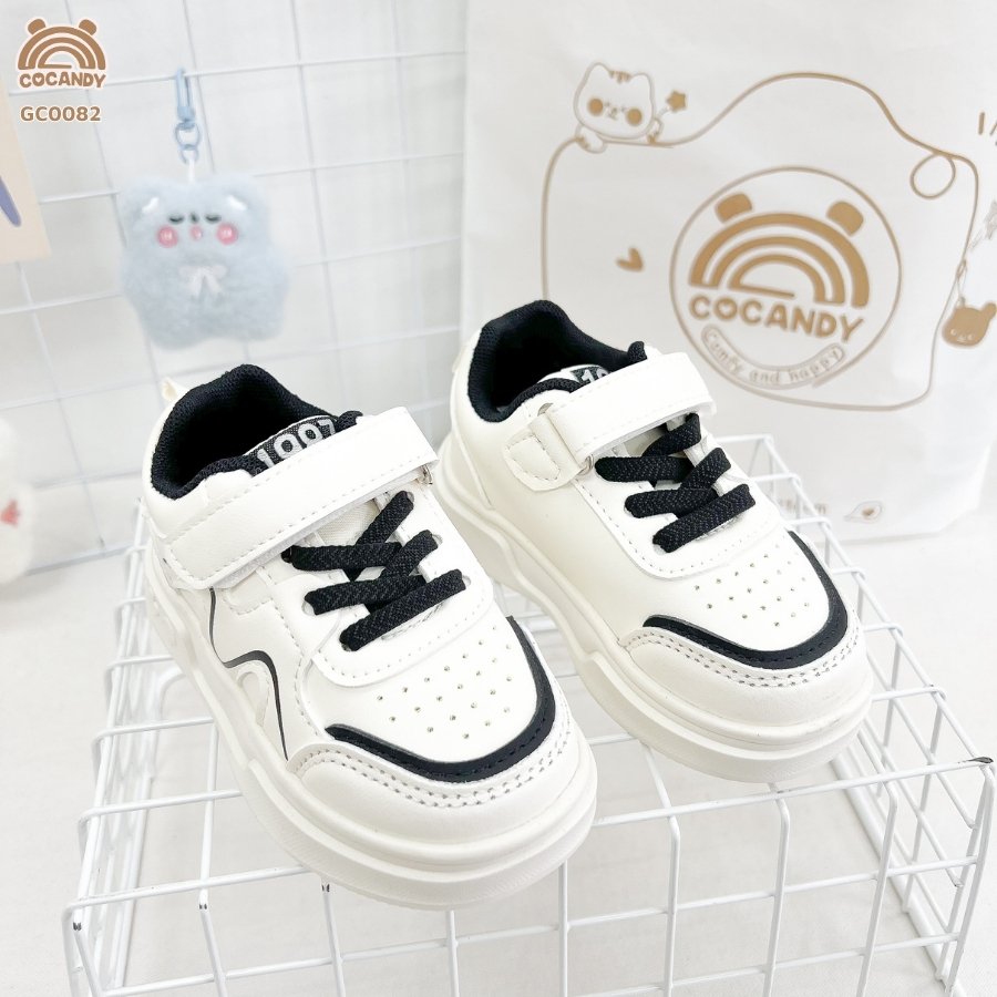 Giày TRẮNG phối ĐEN lượn sóng COCANDY