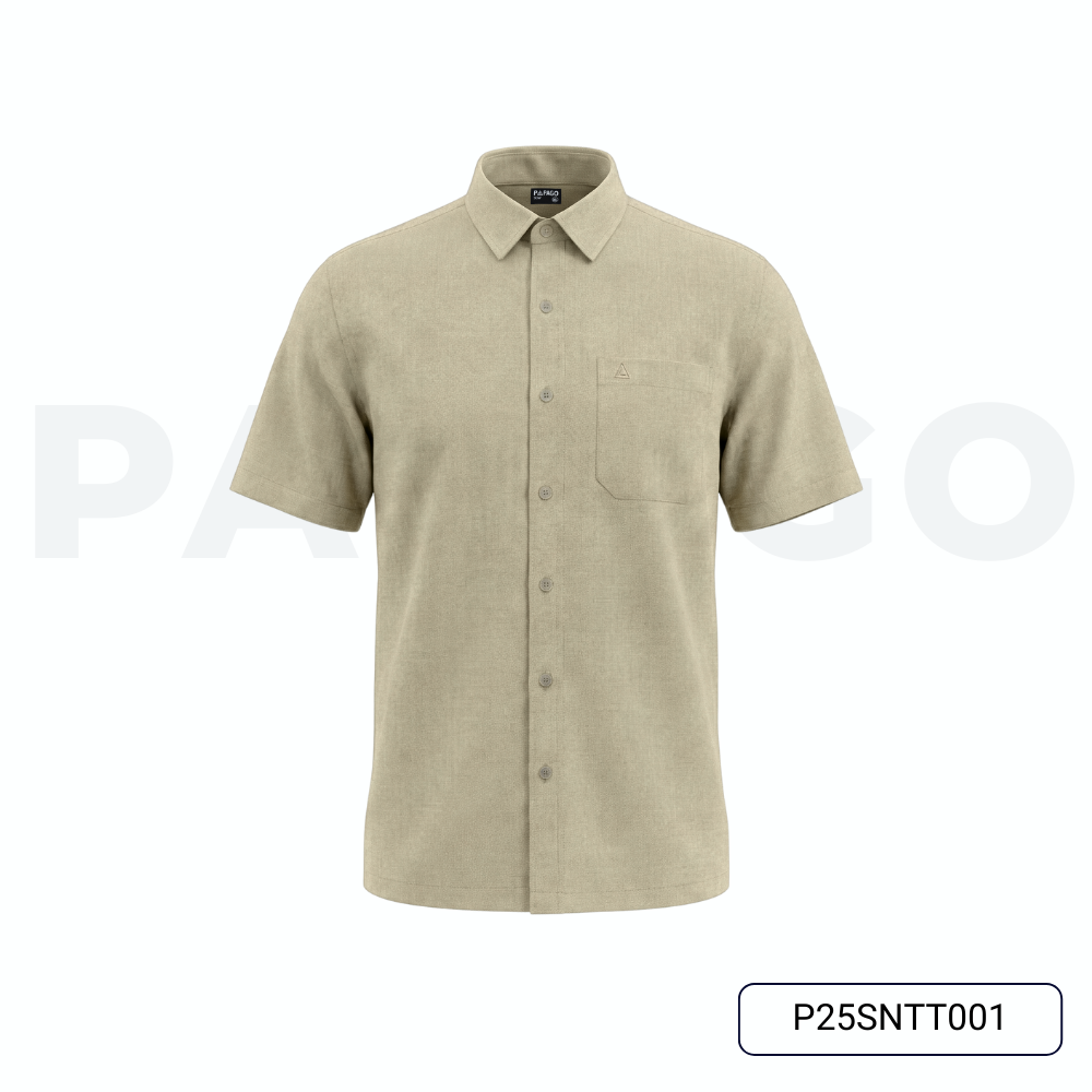 Áo sơ mi PAPAGO nam Trung niên vải samrai tay ngắn lai ngang - P25SNTT001_thumbnail_15