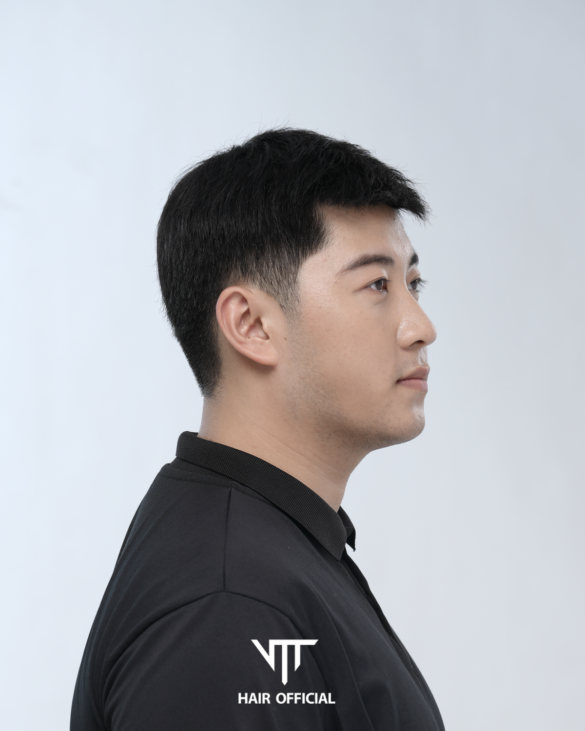 Tóc giả nam Basic mái chéo cho tóc hói làm từ tóc thật_thumbnail_5