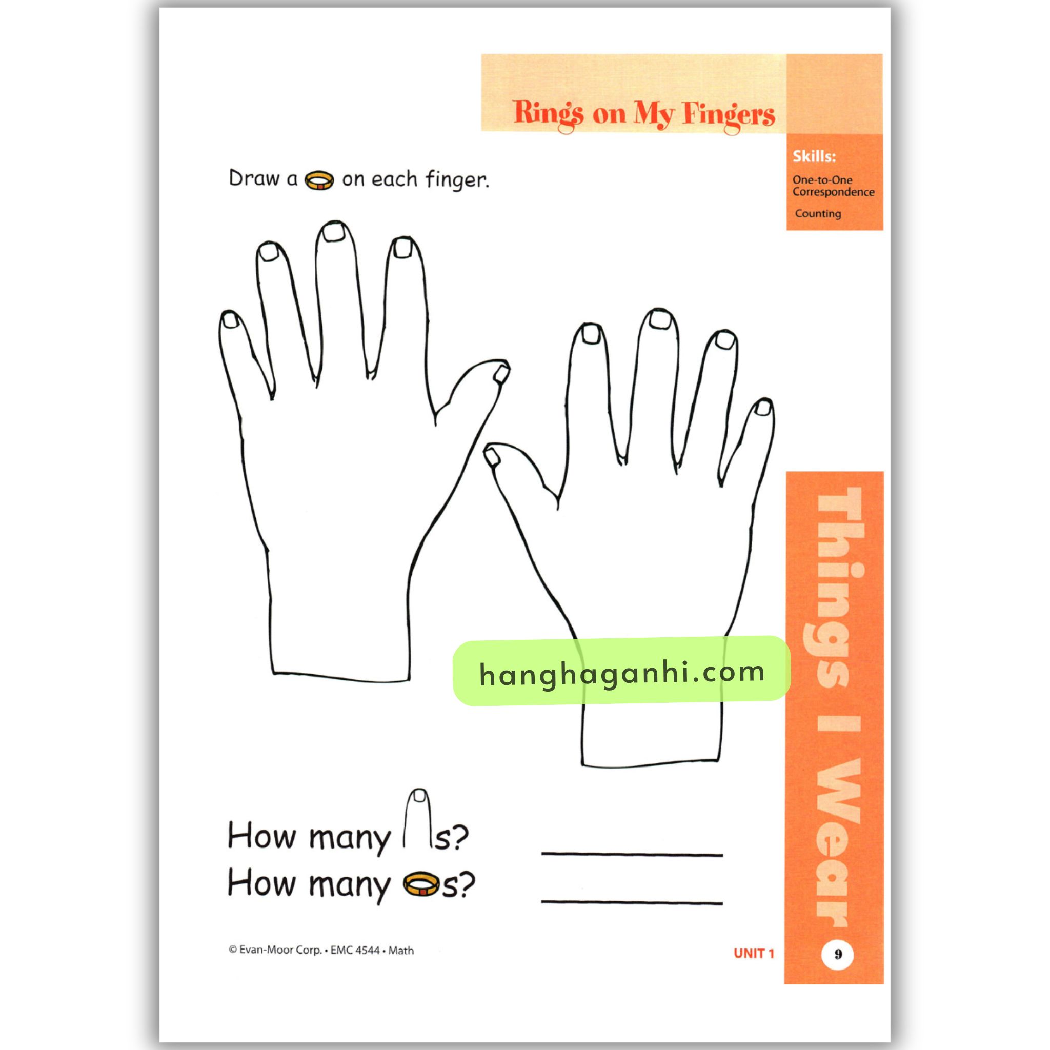 Skill Sharpeners Math grade K, Sách Toán Mỹ Evan Moor cho học sinh mẫu giáo_thumbnail_15