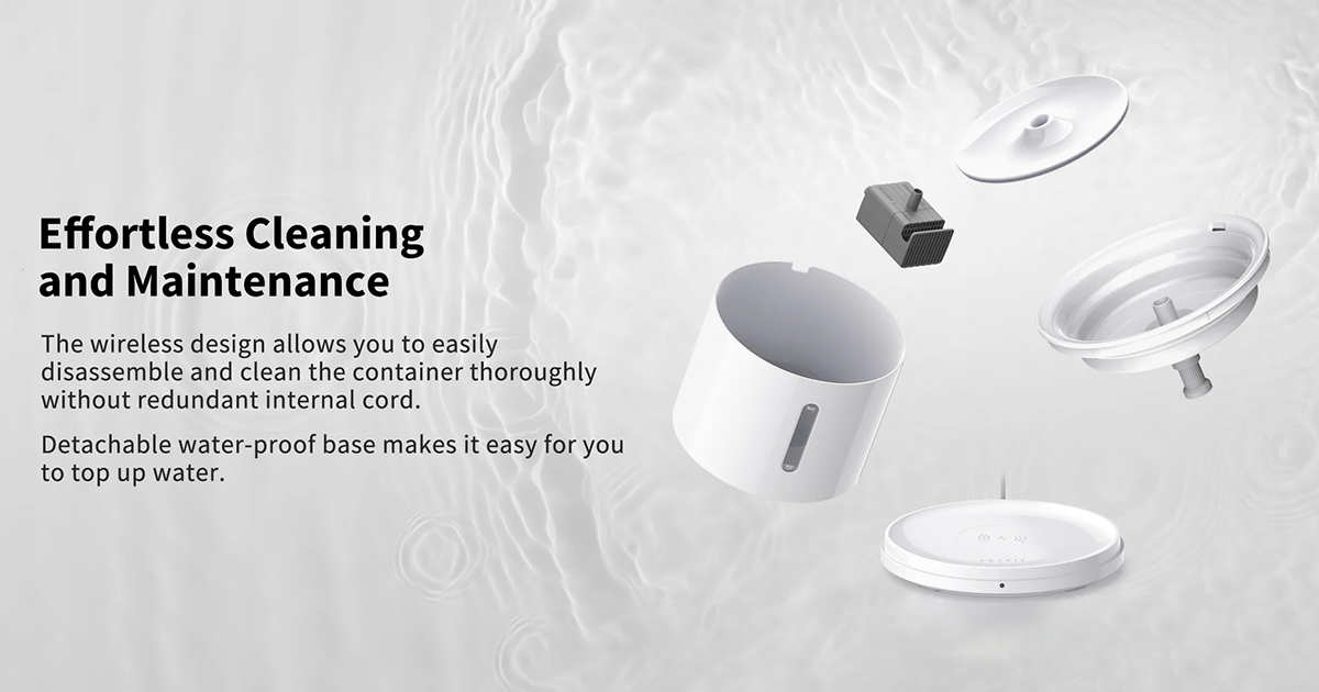 PETKIT EVERSWEET Solo 2 Cordless Pet Water Fountain