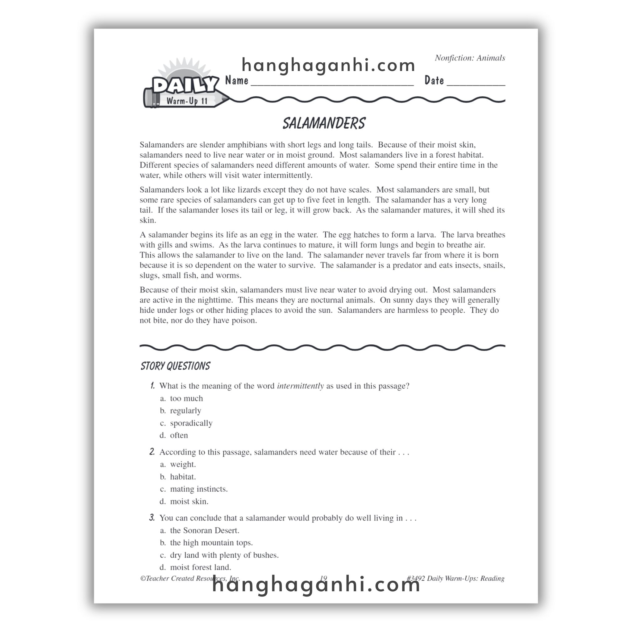 Sách Daily Warm Ups Reading Grade 6_thumbnail_3