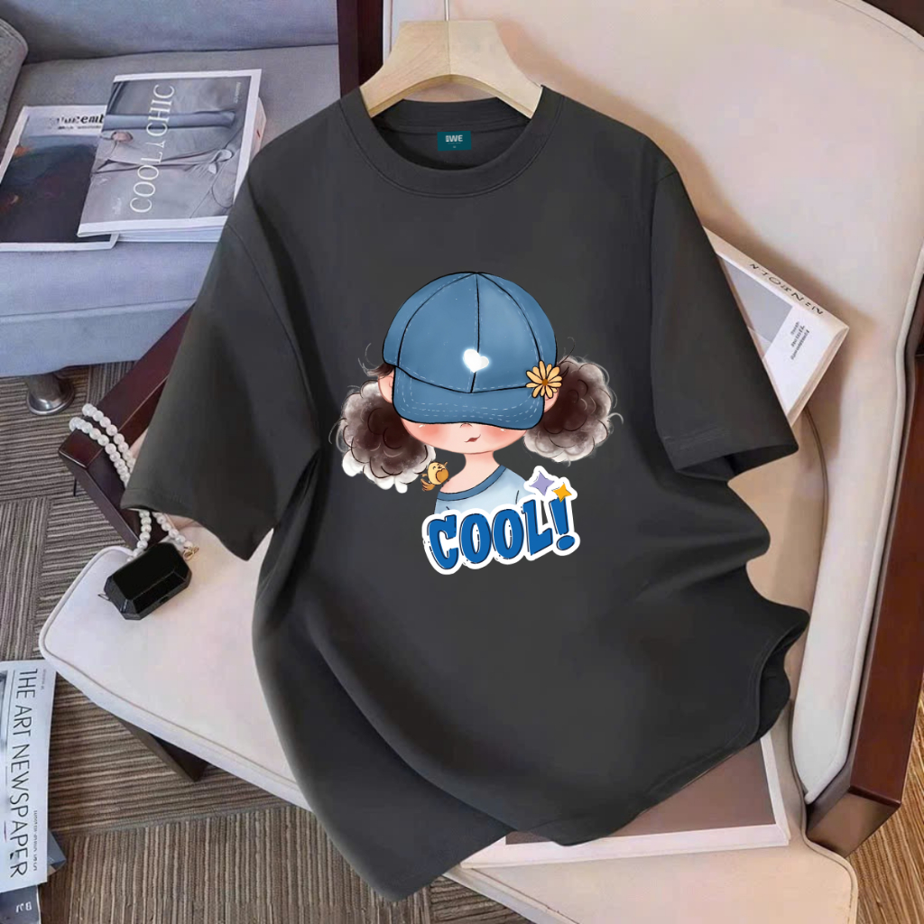 Áo thun hot trend hình cô gái tóc xù local brand We Tee dáng oversize rộng nhiều mẫu - WE TEE T025_thumbnail_12