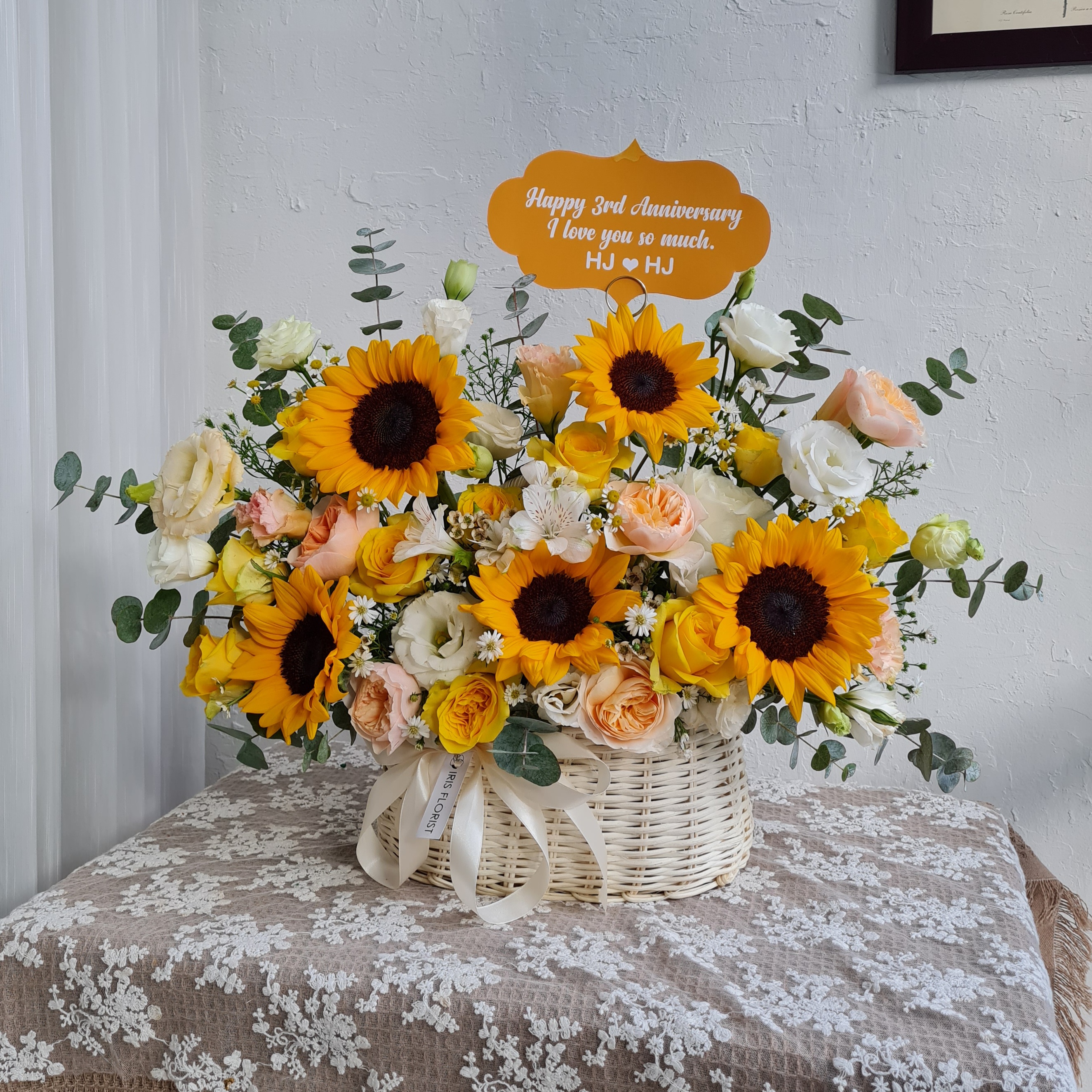 Giỏ hoa Hướng dương - Size L