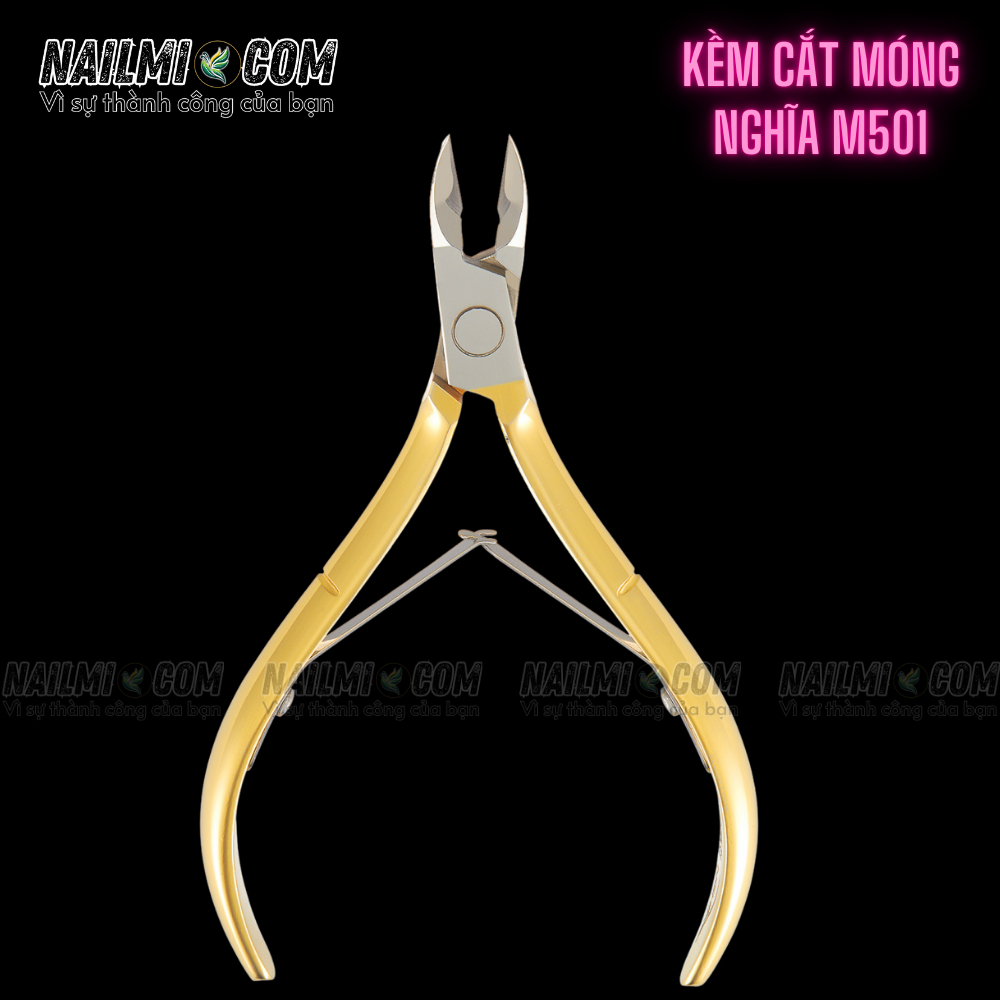 Kềm cắt móng Kềm Nghĩa thép chuyên dụng mạ vàng M.501 Thép carbon, an toàn cho người dùng_thumbnail_1