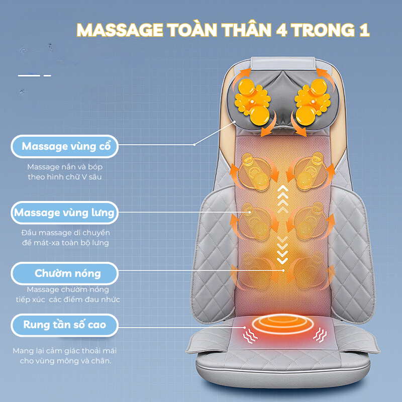 Ghế Mát Xa Lưng Toàn Thân NMI MART Massage Chườm Nóng Đa Vùng_thumbnail_4