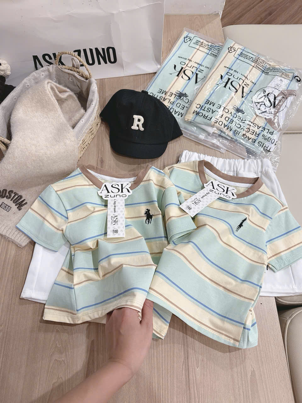 C58 BỘ CỘC SỌC XANH NÂU THÊU NGỰA - A117.1752