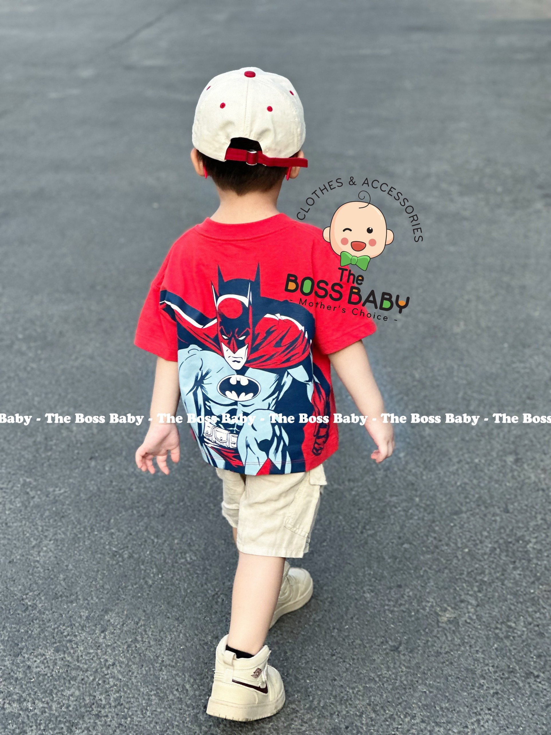 Set bộ túi chéo đỏ kem Batman