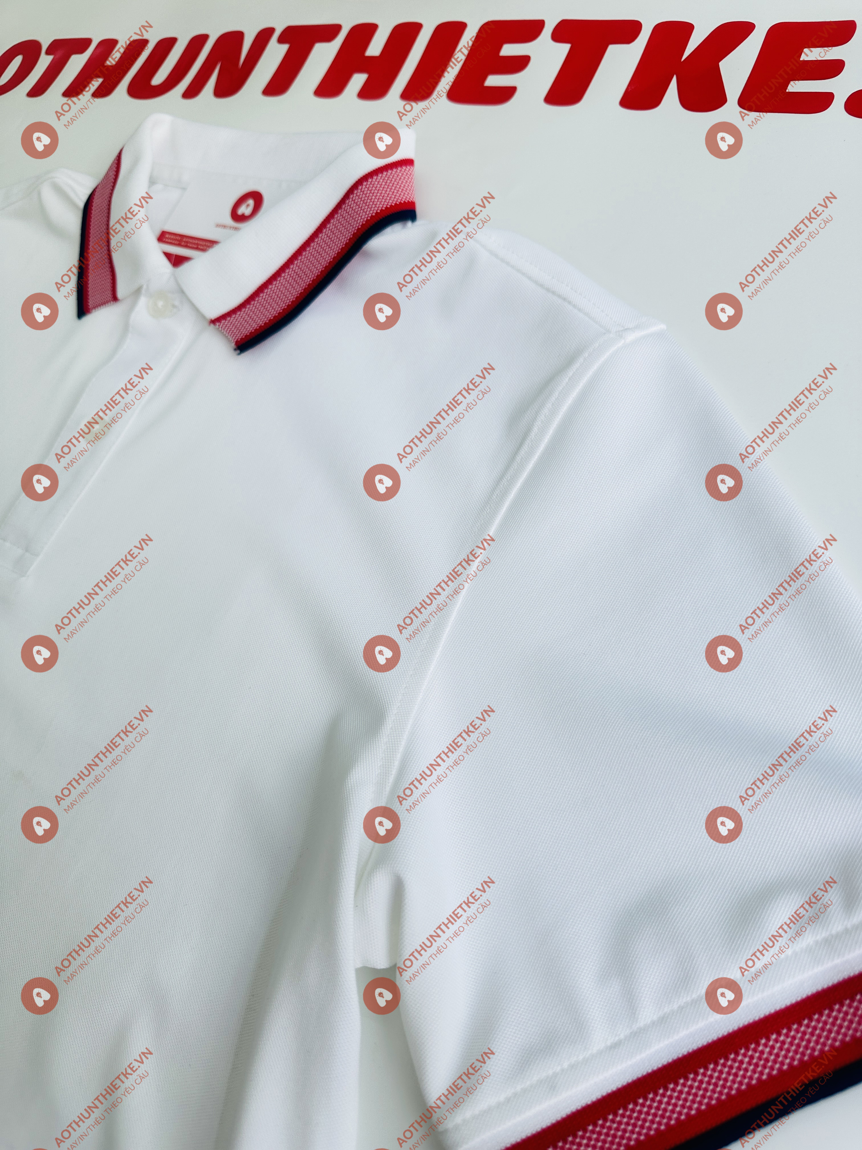 Áo Đồng Phục Polo Caro Trắng_thumbnail_1