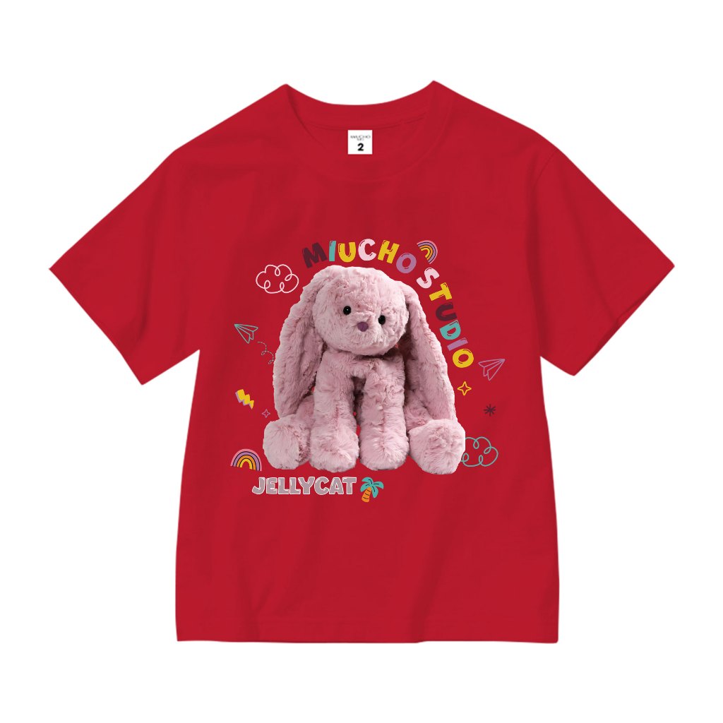 Áo thun cho bé gái style hàn quốc form rông AED1174 Miucho Kid tay ngắn cổ tròn in graphic_thumbnail_10