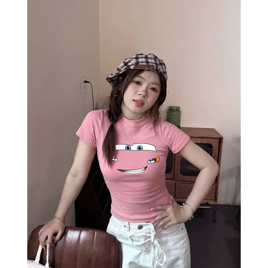 Áo baby tee nữ mặt cười hài hước Beezy 3393_thumbnail_3