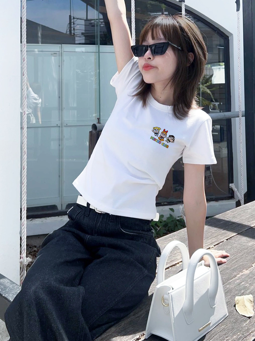 Áo thun baby tee CRY BABY form ôm ABD1338 Miucho tay ngắn cổ tròn hotrend in mix_thumbnail_4