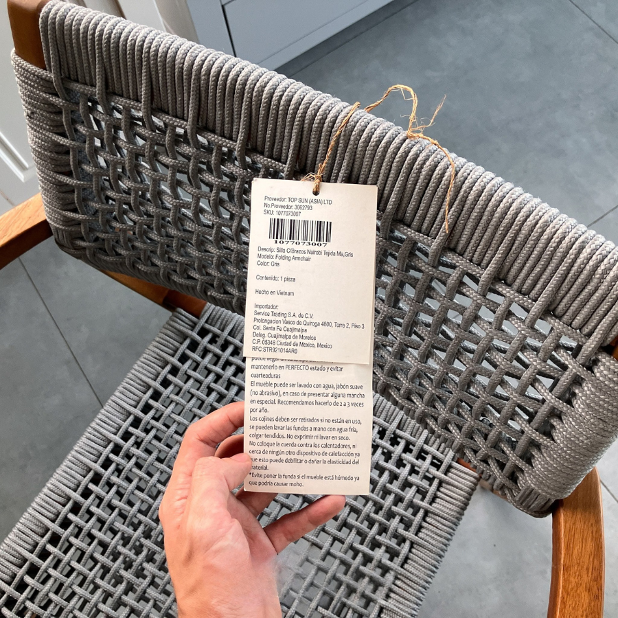 GHẾ DỆT ARTICLE MAUI OUTDOOR DINING ARMCHAIR MÀU XÁM_thumbnail_5