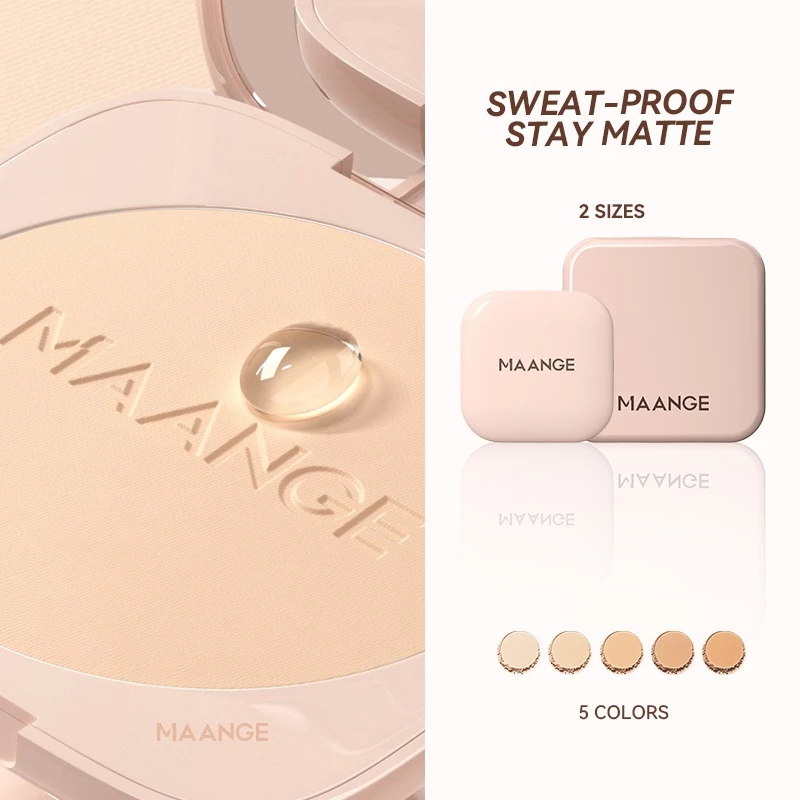 MAANGE Oil-Control Pressed Powder - Matte & Poreless 8g / 18g-F01 With Powder Puff_thumbnail_3