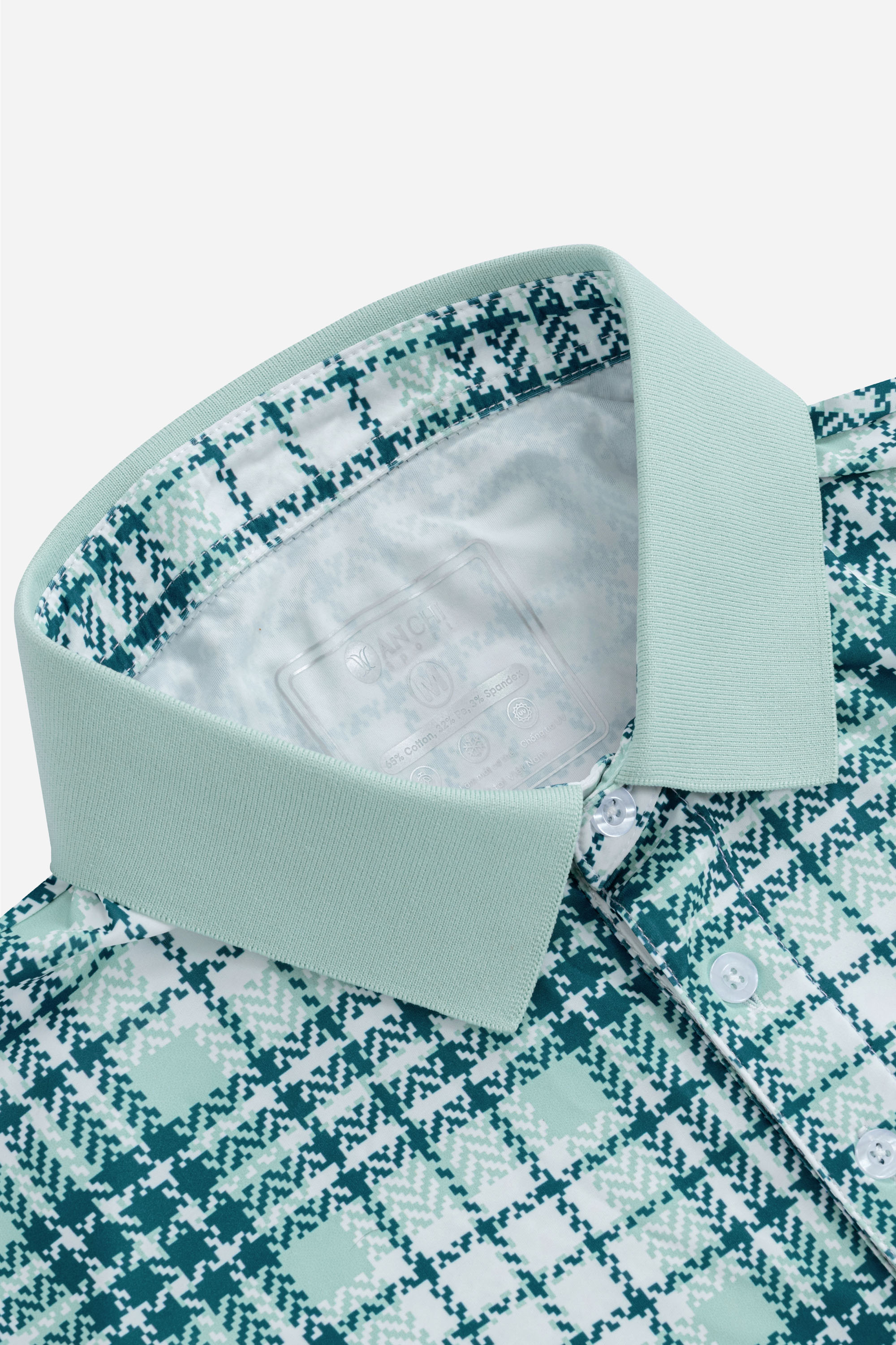 Áo Polo Kẻ Nam Trung Niên ANCHI Chất Liệu Cotton Mĩ Cao Cấp Phom Suông Vạt Ngang Màu Rêu Nhạt_thumbnail_34